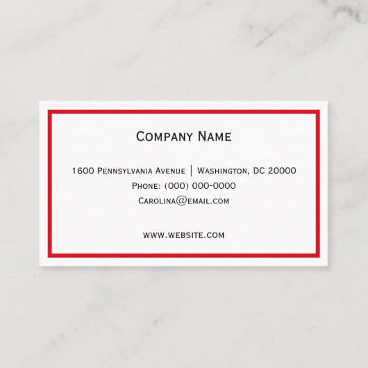 Rode harten visitekaartje (Achterkant)