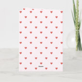 Rode Harten Vlinders Liefde Kaart (Achterkant)
