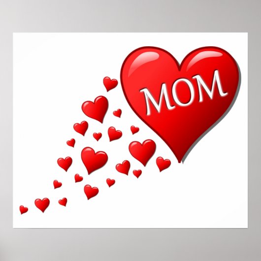 RODE HARTEN VOOR MOM POSTER (Voorkant)