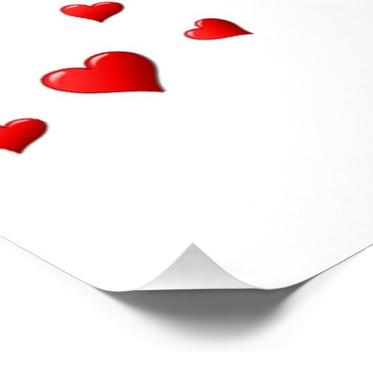 RODE HARTEN VOOR MOM POSTER (Hoek)