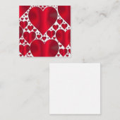 RODE HARTEN VOOR VALENTIJN DAG NOTITIEKAARTJE (Voorkant / Achterkant)