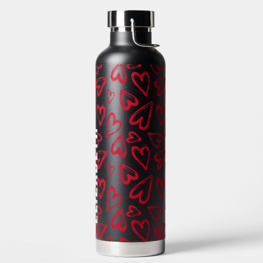 Rode harten waterfles (Links)