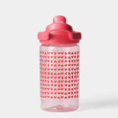 Rode harten waterfles (Achterkant)