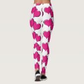 Rode harten wit leggings (Achterkant)