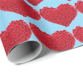 Rode harten zijn een uiting van liefde cadeaupapier (Rol Hoek)