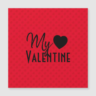 Rode hartenpatroon mijn Valentijn kalligrafie ontw