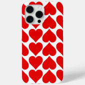Rode hartenpatroon, romantisch, liefde Case-Mate iPhone case (Achterkant)