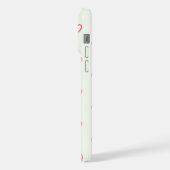 Rode hartenpatroon, Schattig, Liefde iPhone Hoesje (Linkerkant)