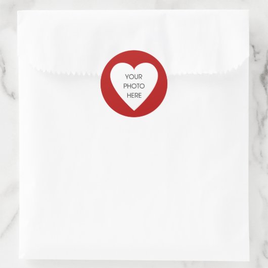 Rode hartgrens Stickers (Tas)