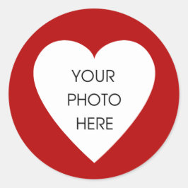 Rode hartgrens Stickers