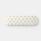 Rode Hartjes Patroon, Schattig, Liefde Persoonlijk Skateboard (Horizontaal)