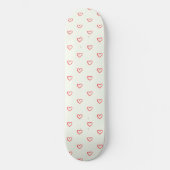 Rode Hartjes Patroon, Schattig, Liefde Persoonlijk Skateboard (Voorkant)