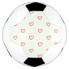 Rode Hartjes Patroon, Schattig, Liefde Voetbal