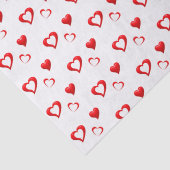 Rode Hartjes Patroon | Valentijn Liefde Tissuepapier (Detail)