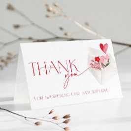 Rode Hartjes Valentijnsdag Baby Shower Bedankt