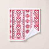 Rode Hartjes Valentijnsdag Bad Handdoek (Wasdoekje)