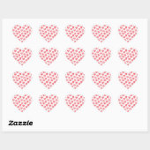 Rode Hartjes Valentijnsdag Trouwen Hart Sticker (Vel)