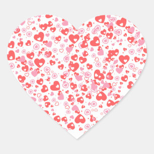 Rode Hartjes van de Liefde – Valentijncollectie Hart Sticker