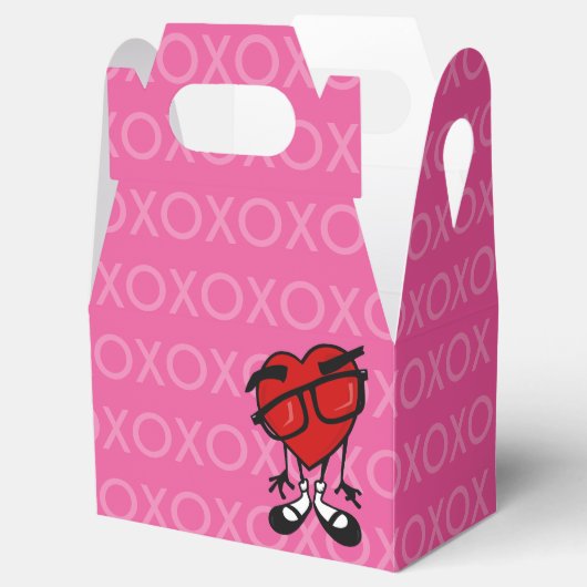 RODE HARTKABLE GABLE FAVOR BOX KUILEN VALENTIJNSDA BEDANKDOOSJES (Geopend)