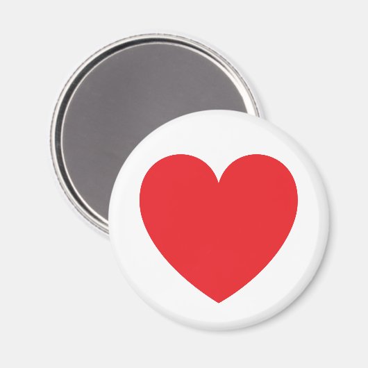 Rode hartliefde of Valentijnsdag Magneet (Voorkant / Achterkant)