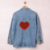 Rode Hartpatch – Rijk Borduureffect Denim Jacket (Hangar)