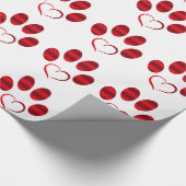 Rode Hartpoot Cadeaupapier (Hoek)