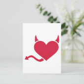 Rode hartslag briefkaart (Staand voorkant)