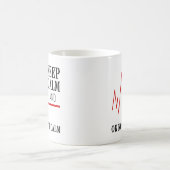 Rode hartslag Calm Paramedische zurengif houden Koffiemok (Center)