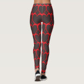 Rode hartslag/Compressiefit Leggings (Achterkant)