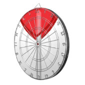 rode hartslag dartbord (Voorkant Rechts)