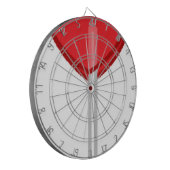 rode hartslag dartbord (Voorkant Links)
