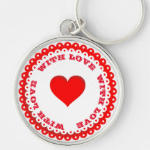 Rode hartslag met aangepaste liefdestekstcode