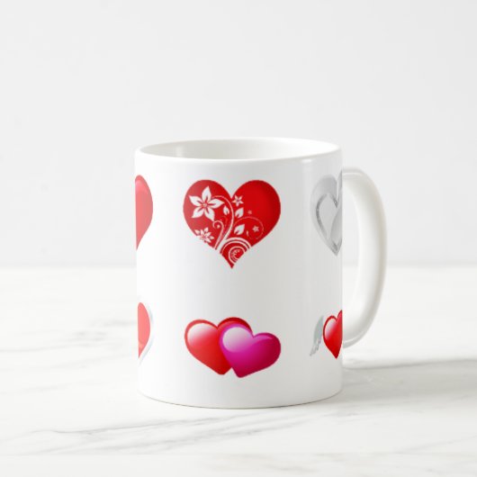 Rode hartslag Mok (Voorkant rechts)