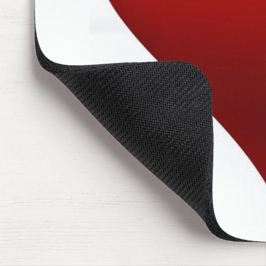 Rode hartslag Muismat (Hoek)