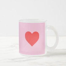 Rode hartslag pastel roze