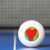 rode hartslag pongbal pingpongbal (Net)
