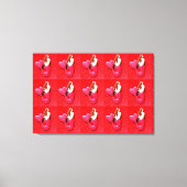 rode hartstaartzeemeerlingen canvas afdruk (Voorkant)