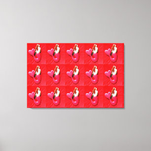 rode hartstaartzeemeerlingen canvas afdruk