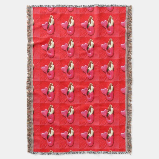 rode hartstaartzeemeerlingen deken (Voorkant Verticaal)