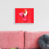 rode hartstaartzeemeermin canvas afdruk (Insitu (Woonkamer))