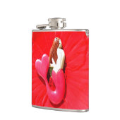 rode hartstaartzeemeermin heupfles (Links)