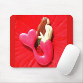 rode hartstaartzeemeermin muismat (Met muis)