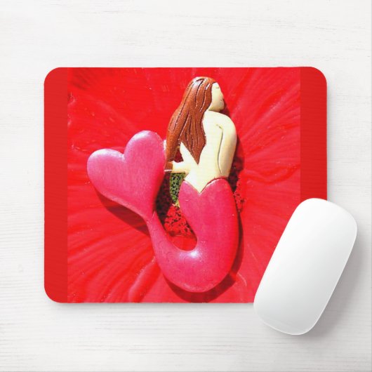 rode hartstaartzeemeermin muismat (Met muis)