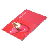 rode hartstaartzeemeermin notitieblok (Schuin)