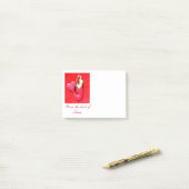 rode hartstaartzeemeermin post-it® notes (Op bureau)