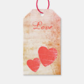 Rode Hartverscheurde Valentijnsdag Cadeautags Cadeaulabel (Voorkant)