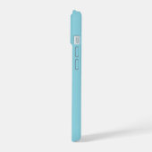 rode hartvorm kleurrijke achtergrond gepersonalise iPhone 15 case (Linkerkant)