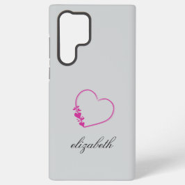 rode hartvorm kleurrijke achtergrond gepersonalise samsung galaxy hoesje