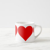 Rode Hartvorm Liefde Klassiek Minimalisme Espresso Kop (Rechts)