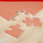 Rode Hartvorm Liefde Klassiek Minimalisme Legpuzzel (Zijkant)